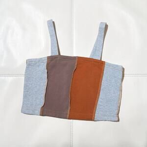 LABIJOU Reverse Seam Summer Festival Crop Tank Top M